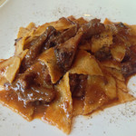 カーサ・デル・チーボ - ポレンタを練り込んだマルタリアーティ 馬テールの煮込み タプローネ風