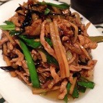 中国名菜処 悟空 - 豚肉と筍・ニラ炒め