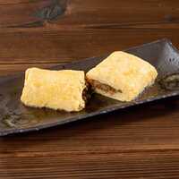 最上まいたけと牛スジの卵焼き