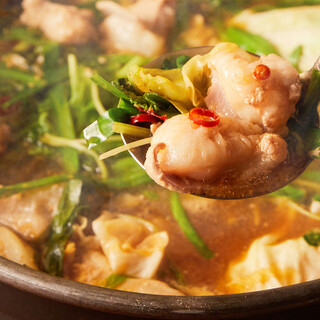 ぷりぷり、やみつき、絶品もつ鍋