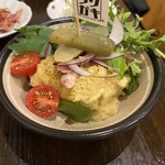 燻縁×鉄板ビストロ ラクガキ - 