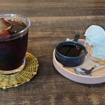 any feel coffee - 料理写真:アイスコーヒーとアフォガード