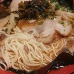 桐丸 - 中細ストレート麺は固さ指定無し。