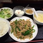 珉珉 - 青椒肉糸定食770 2014/10