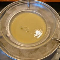 横浜うかい亭 - トウモロコシの冷製スープ