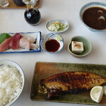 たまや食堂 - 料理写真:プレミアムセット・兜岩定食（2180円）