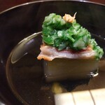 すし処 みや古分店 - 冬瓜と鰻の雀焼 オクラのタタキ