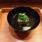 すし処 みや古分店 - 冬瓜と鰻の雀焼 オクラのタタキ