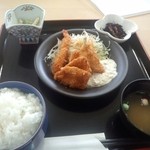 喜楽 - ミックスフライ定食