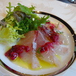 ラ ターブル ダキ - ハギの仲間のカルパッチョ　4500円コース