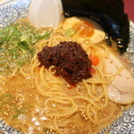 丸源ラーメン - どろだれラー油投入～♪