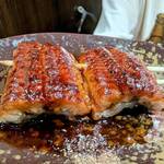 旨唐揚げと居酒メシ ミライザカ - 鰻の蒲焼串￥399