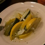 オステリア ラ チチェルキア - ズッキーニのマリネ（¥500税込）