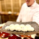 銀座 きた川 - ◾️水菓子：牛乳の屑豆腐は、石垣島のパイナップル入り