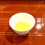 銀座 きた川 - ◾️ トウモロコシと茄子を使った冷たい汲み出し。