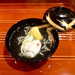 銀座 きた川 - ◾️京都賀茂茄子、天草の鱧（ハモ）、ジュンサイのお椀