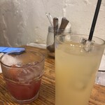 Porky's kitchen - 赤サングリアとグレープフルーツジュース