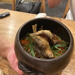 鈴なり - 今日の炊き込みご飯は鮎とピーマンの細切りの炊き込みご飯でした❣️❣️ピーマンの味はほとんどせず、彩りの役目と言う感じでした