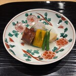 富小路 やま岸 - 芋タコ南京、蓮根