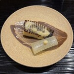 富小路 やま岸 - 淡路真魚鰹、冬瓜煮生姜