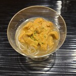 富小路 やま岸 - 由良赤雲丹、葛素麺