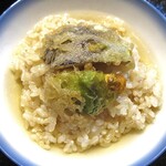 みかみ - かぐら南蛮＆十全茄子の天ぷらの天茶