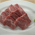 焼肉やっちゃん - 上ロース（山葵醤油）