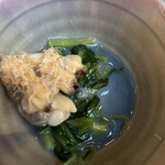 ひろ文 - アサリと青菜