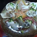 若松屋旅館 - お刺身の盛り合わせアップ（12種盛り）