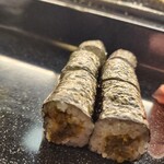 えび寿し - 細巻き  ふきのとう味噌細巻き