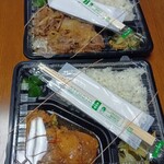 よしやす食堂 - 上が牛カルビ定食　よしやす牛カルビ1180円　定食セット280円