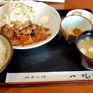 そば居酒屋 八兆 - 料理写真:生姜焼き定食