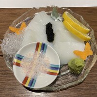 魚と炭と鉄板と ととと - 紋甲いか お造り