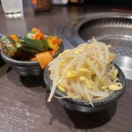 らっぱ屋 - オイキムチ、モヤシナムル