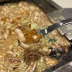 月島もんじゃ こぼれや 浅草 - いくらトッピング嬉しい