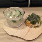 うなぎの串と小皿料理 はや川 - 前菜