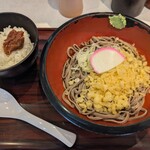 そばの花 - 朝セット 梅おかか