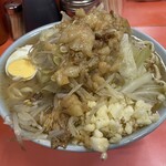 ラーメン富士丸 - ラーメン普通(麺400g)ニンニク,ちょいアブラ