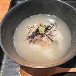 日本酒庵　吟の杜 - 鯛出汁をかけてくれる