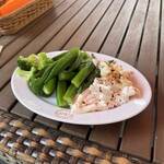 クッチーナ デル カンポ - オクラとブロッコリーとマカサラ