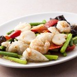 Stir-fried seafood with special XO sauce