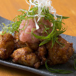 Deep-fried young chicken Tatsuta, grated yuzu plum ponzu sauce