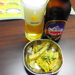 プルジャ ダイニング - 緑茄子のアチャール（お通し）