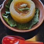 菊乃井 - 蓋物(冬瓜蒸し　すっぽん　小芋　青万願寺唐辛子　露生姜　柚子)