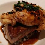 ル・プランタン - フレッシュフォアグラのソテーと揚げ卵のコンビネーション 