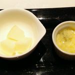 ル・プランタン - 小さなチーズフォンデューとリンゴのプランタン風 