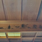 菊乃井 - 東山の風景を題材にした欄間