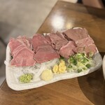 やきとん木々家 - もつ刺し四種盛り合わせ