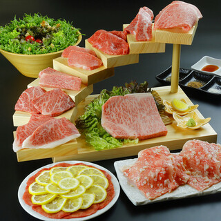 自社牧場だからこそ提供できる希少部位の盛り合わせ