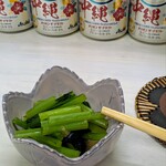 tell me キッチン - 小皿　小松菜ゴマ油炒め